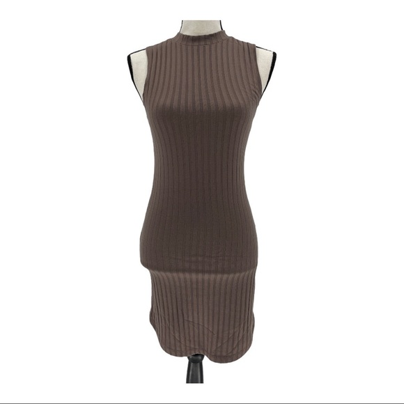 Forever 21 Dresses & Skirts - Forever 21 Ribbed Mock Neck Bodycon Dress Size M